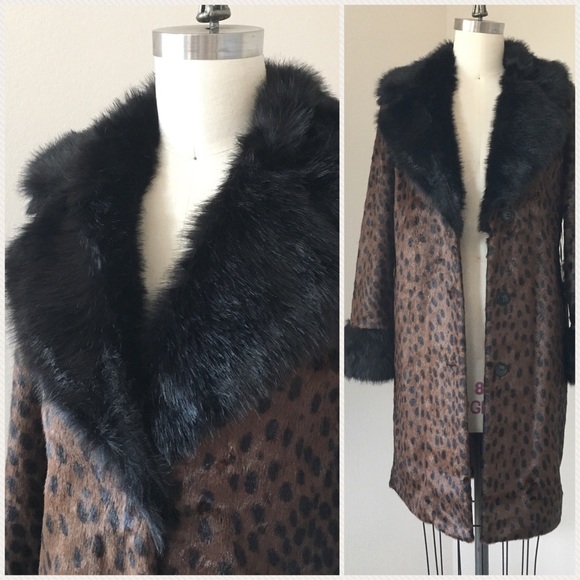 Revolve Jackets & Blazers - NWT EAVES X REVOLVE Emmie Faux Fur Coat Leopard